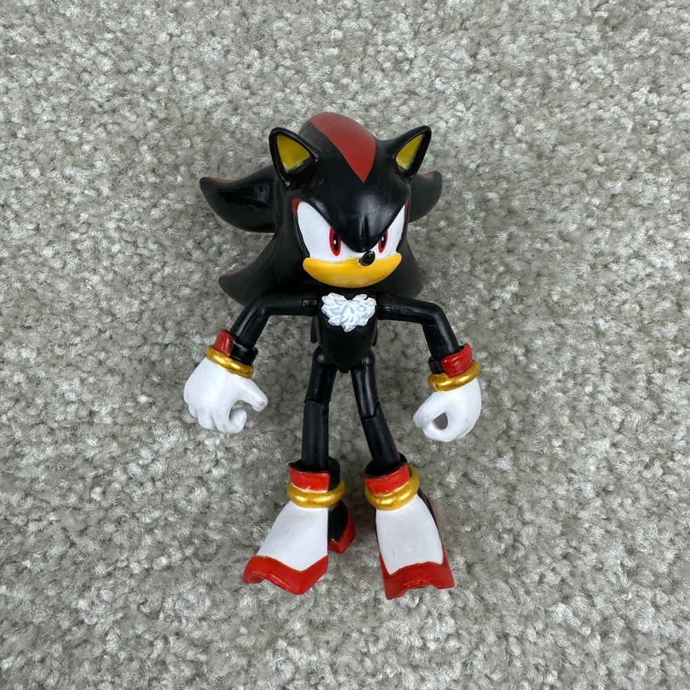 Sonic the Hedgehog Shadow 4" Action Figure Jakks Pacific Black Red Sega Toy